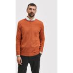 Przecenione Pomarańczowe Swetry męskie marki Selected Selected Homme w rozmiarze S 