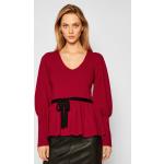 Przecenione Czerwone Swetry damskie marki Silvian Heach w rozmiarze XXS 