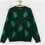 Przecenione Zielone Swetry męskie z wiskozy marki Volcom w rozmiarze XL 