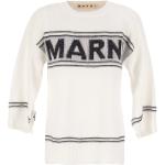Białe Swetry z okrągłym dekoltem marki MARNI w rozmiarze XS 