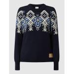 Sweter z norweskim wzorem z żywej wełny model ‘Svanoy’