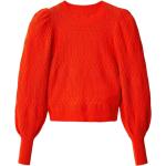 Pomarańczowe Swetry z okrągłym dekoltem do prania ręcznego gładkie eleganckie z wiskozy z okrągłym dekoltem marki Desigual w rozmiarze S 