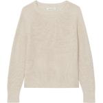 Beżowe Swetry z okrągłym dekoltem eleganckie bawełniane marki Marc O'Polo w rozmiarze XL 