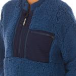 Granatowe Swetry z okrągłym dekoltem eleganckie z poliestru marki NAPAPIJRI w rozmiarze S 