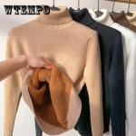 Brązowe Swetry oversize damskie do prania ręcznego z długimi rękawami eleganckie z wiskozy na zimę w rozmiarze XL 