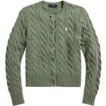 Zielone Swetry damskie haftowane klasyczne wełniane marki POLO RALPH LAUREN Big & Tall w rozmiarze M 