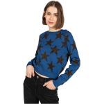 Niebieskie Swetry z okrągłym dekoltem marki Patrizia Pepe w rozmiarze XS 