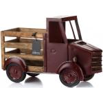 Bordowe Ciężarówki zabawkowe drewniane marki Aluro 