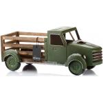 Zielone Ciężarówki zabawkowe drewniane marki Aluro 