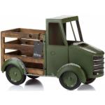 Zielone Ciężarówki zabawkowe drewniane marki Aluro 