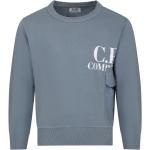 Szare Bluzy dziecięce z kieszeniami eleganckie bawełniane marki C.P. COMPANY 