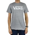 Szare Koszulki męskie z krótkimi rękawami marki Vans 
