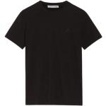 Czarne Koszulki z krótkimi rękawami eleganckie bawełniane marki Trussardi 