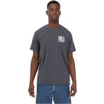 Szare Koszulki z nadrukiem męskie z krótkimi rękawami bawełniane na wiosnę marki LEVI´S LOGO w rozmiarze XL 