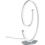 Szara lampa stołowa LED ze sterowaniem głosowym/mobilną aplikacją i metalowym kloszem (wysokość 65 cm) Ciola – CINQUE