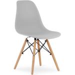 Szare minimalistyczne krzesło - Naxin 4X