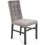 Przecenione Szare Krzesła do jadalni tapicerowane pikowane w nowoczesnym stylu drewniane marki ELIOR 