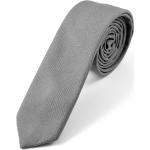 Ciemnoszare Krawaty męskie gładkie eleganckie 