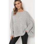 Przecenione Szare Swetry oversize damskie w rozmiarze uniwersalnym 