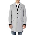 Szare Klasyczne płaszcze męskie eleganckie z poliestru na jesień marki Antony Morato w rozmiarze XL 