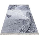 Szary postokątny dywan we wzory - Ruselos
