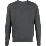 Szare Swetry z okrągłym dekoltem męskie kaszmirowe w rozmiarze XL 