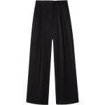 Czarne Szerokie spodnie damskie z połyskiem marki Dagmar w rozmiarze XL 