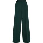 Zielone Eleganckie spodnie damskie z wiskozy marki Tommy Hilfiger w rozmiarze XL 