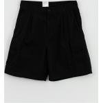 Czarne Eko Krótkie spodnie męskie luźne bawełniane marki Carhartt WIP 