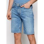 Przecenione Niebieskie Szorty jeansowe męskie dżinsowe marki Marc O'Polo 