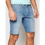 Przecenione Niebieskie Szorty jeansowe męskie dżinsowe marki Pepe Jeans 