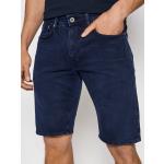 Przecenione Granatowe Szorty jeansowe męskie dżinsowe marki Pepe Jeans 