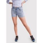 Przecenione Niebieskie Szorty jeansowe damskie dżinsowe marki Pieces w rozmiarze S 