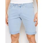 Przecenione Niebieskie Szorty jeansowe męskie dżinsowe marki Pierre Cardin 