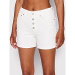 Przecenione Białe Szorty jeansowe damskie dżinsowe marki Tom Tailor w rozmiarze S 