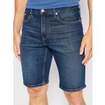 Przecenione Granatowe Szorty jeansowe męskie dżinsowe marki Tommy Hilfiger 