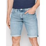 Przecenione Niebieskie Szorty jeansowe męskie dżinsowe marki Tommy Hilfiger TOMMY JEANS 