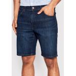 Przecenione Granatowe Szorty jeansowe męskie dżinsowe marki WRANGLER 