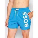 Przecenione Niebieskie Szorty kąpielowe męskie marki HUGO BOSS BOSS w rozmiarze S 
