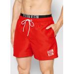 Przecenione Czerwone Szorty kąpielowe męskie marki Calvin Klein Swimwear w rozmiarze S 