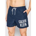Przecenione Granatowe Szorty kąpielowe męskie marki Calvin Klein Swimwear w rozmiarze M 