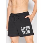 Przecenione Czarne Szorty kąpielowe męskie marki Calvin Klein Swimwear w rozmiarze M 