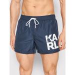 Przecenione Granatowe Szorty kąpielowe męskie marki Karl Lagerfeld w rozmiarze S 