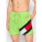 Przecenione Zielone Szorty kąpielowe męskie marki Tommy Hilfiger w rozmiarze M 