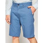 Przecenione Niebieskie Spodnie typu chinos męskie dżinsowe marki Tommy Hilfiger TOMMY JEANS 