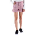 Różowe Krótkie spodnie damskie aksamitne marki Guess w rozmiarze M 