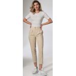 Beżowe Spodnie sztruksowe damskie sztruksowe marki Figl w rozmiarze XL 