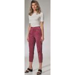 Różowe Spodnie sztruksowe damskie sztruksowe marki Figl w rozmiarze XL 