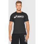 Przecenione Czarne Koszulki sportowe męskie z krótkimi rękawami marki Asics w rozmiarze XL 