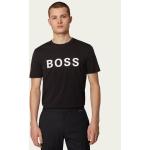 Przecenione Czarne Koszulki polo męskie z krótkimi rękawami marki HUGO BOSS BOSS w rozmiarze M 